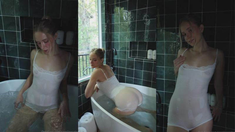Caroline Zalog Bathtub Tease Video Leaked